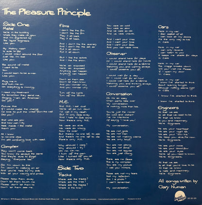 Gary Numan – The Pleasure Principle (US 12” LP, 1979)