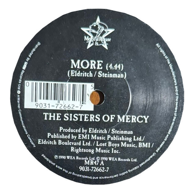 The Sisters of Mercy – More / You Could Be the One (7”, 1990, UK)
