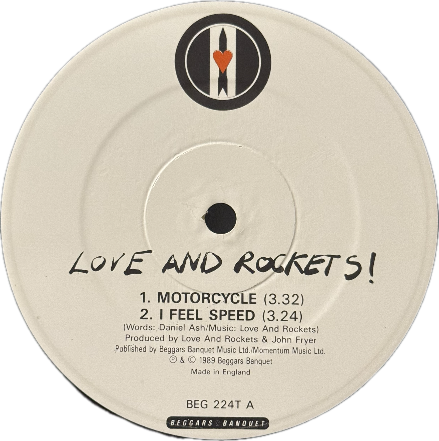 Love And Rockets – Motorcycle (UK 12” Single, 1989)