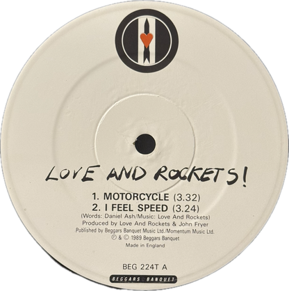 Love And Rockets – Motorcycle (UK 12” Single, 1989)