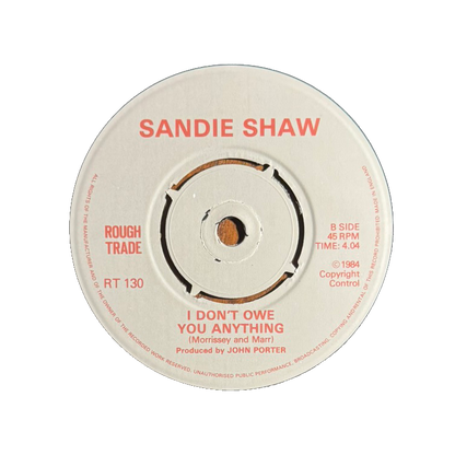 Sandie Shaw – Hand In Glove / I Don’t Owe You Anything (UK 7" Single, 1984)