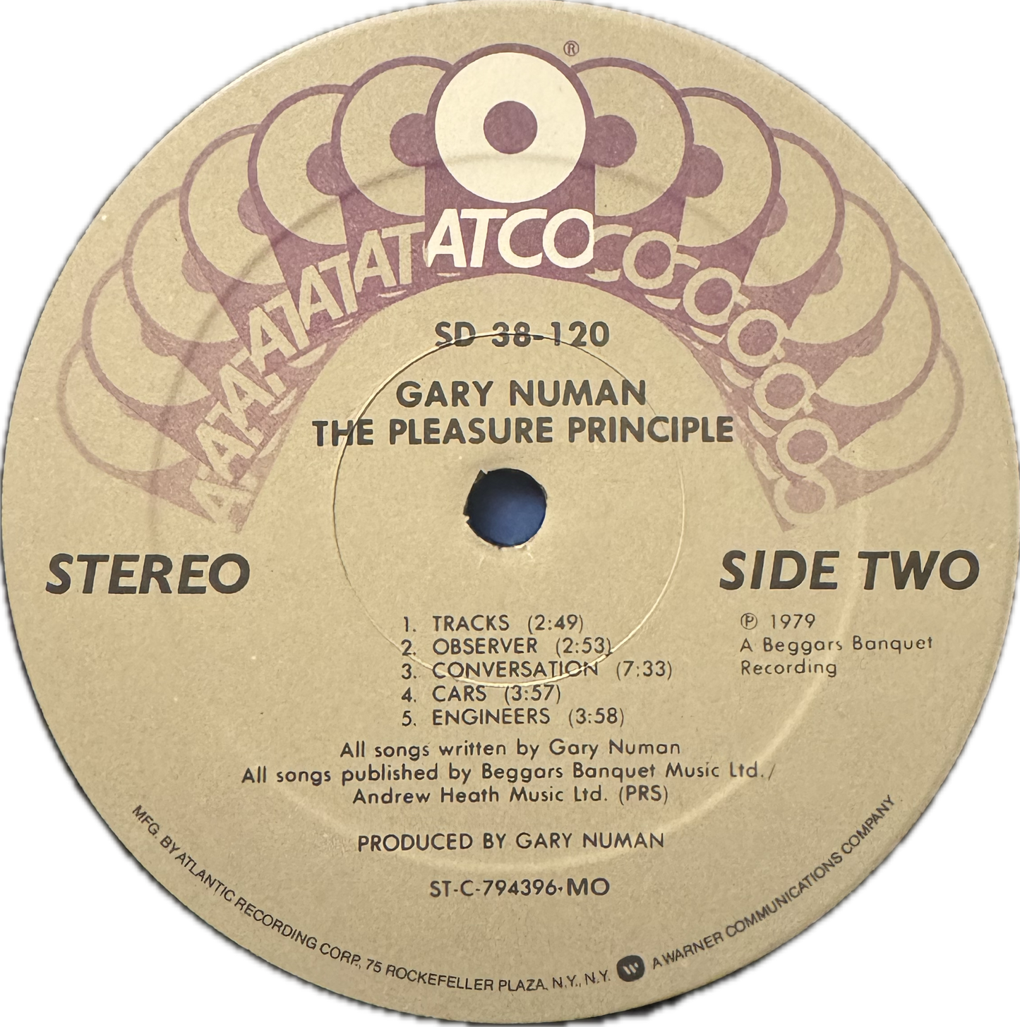 Gary Numan – The Pleasure Principle (US 12” LP, 1979)