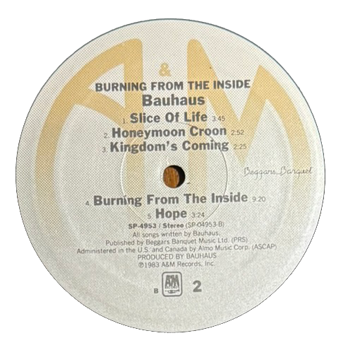 Bauhaus – Burning from the Inside (LP, 1983, USA)